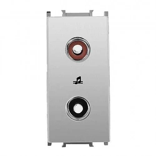 Thea WVTT15604MW-TR Panasonıc Modüler Met Beyaz Müzik Yayın Priz Altlık + Düğme/Kapak 1M (Poşet) - 1