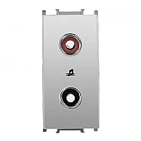 Thea WVTT15604MW-TR Panasonıc Modüler Met Beyaz Müzik Yayın Priz Altlık + Düğme/Kapak 1M (Poşet) - 1