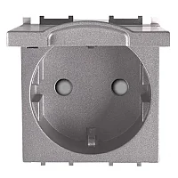 Thea WVTT22101AN-TR Panasonıc Modüler Antrasit Kapaklı Topraklı Priz Çocuk Korumalı Altlık + Düğme/Kapak 2M (Poşet) - 1