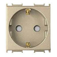 Thea WVTT22121DR-TR Panasonıc Modüler Dore Topraklı Priz Çocuk Korumalı Altlık + Düğme/Kapak 2M (Poşet) - 1