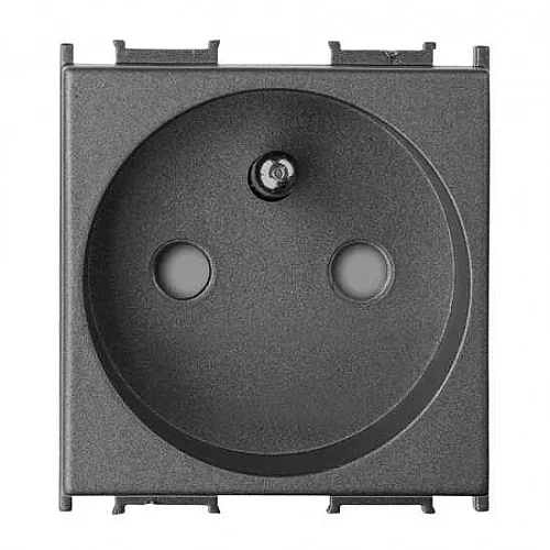 Thea WVTT22131DG-TR Panasonıc Modüler Füme Ups Topraklı Priz Çocuk Korumalı Altlık + Düğme/Kapak 2M (Poşet) - 1