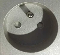 Thea WVTT22131MW-TR Panasonıc Modüler Met Beyaz Ups Topraklı Priz Çocuk Korumalı Altlık + Düğme/Kapak 2M (Poşet) - 1