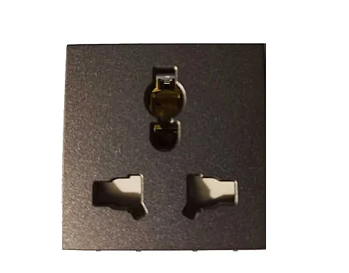 Thea WVTT22244AN-TR Panasonıc Modüler Antrasit Combi Priz Mekanizma + Kapak 2M (Poşet) - 1