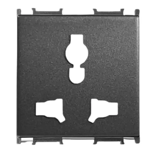 Thea WVTT22244DG-TR Panasonıc Modüler Füme Combi Priz Mekanizma + Kapak 2M (Poşet) - 1