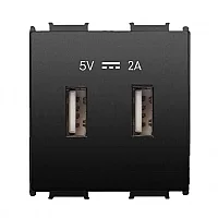 Thea WVTT22314BL-TR Panasonıc Modüler Siyah Usb Priz Alt + D/K 2M 5V-2A (Poşet) - 1