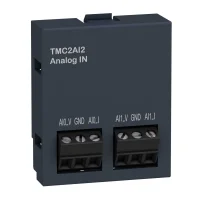 Schneider Electric TMC2AI2 TM3 Modülleri Kartuş Genişleme Modülleri 12 bit Analog Giriş 2 Giriş (0-10V, 0-20mA, 4-20mA) - 1