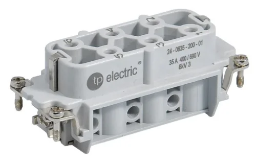 TP Electric 24-0635-200-01 Vidalı Bağlantı 6x35A Priz Çekirdek (1-6) - 1