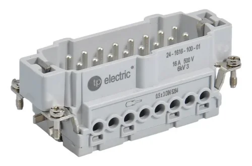 TP Electric 24-1616-110-01 Vidalı Bağlantı 16x16A Fiş Çekirdek (17-32) - 1