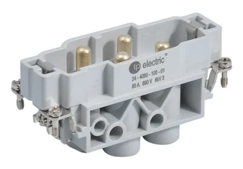 TP Electric 24-4080-100-01 Vidalı Bağlantı 4/0x80A Fiş Çekirdek - 1
