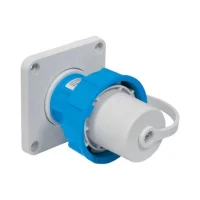 TP Electric 3101-400-0900 Vidalı Bağlantı 16A Kauçuk Makine Fişi Mavi - 1