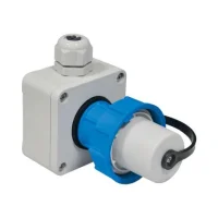 TP Electric 3101-404-0900 Vidalı Bağlantı 16A Kauçuk Duvar Fişi Mavi - 1