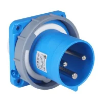 TP Electric 3129-320-0900 Vidalı Bağlantı IP67 3x63A Makine Fişi - 1