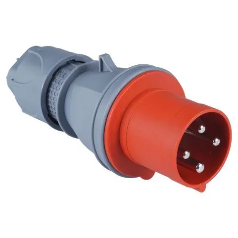 TP Electric 3131-301-1600 Vidalı Bağlantı IP44 4x63A Düz Fiş - 1