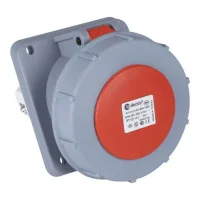 TP Electric 3138-309-1600 Vidalı Bağlantı IP67 5x125A Eğik Makine Prizi - 1