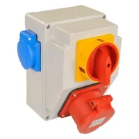 TP Electric 3317-002-2201 4x16A (IP 44) 120x170 Kombinasyon Kutusu - 1