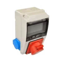 TP Electric 3318-002-2600 4x32A (IP 44) 130x220 Kombinasyon Kutusu - 1