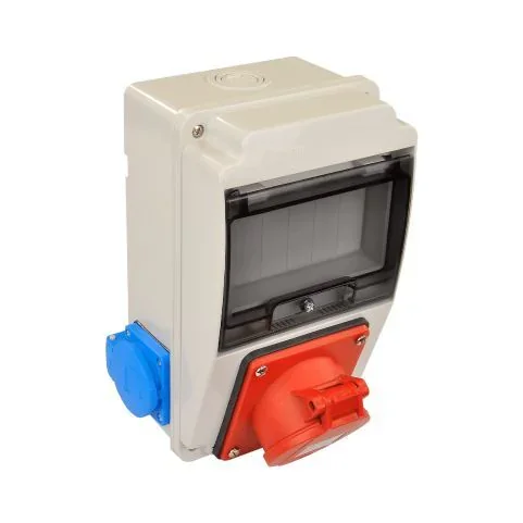 TP Electric 3318-002-7000 5x32A (IP 44) 130x220 Kombinasyon Kutusu - 1