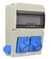 Tp Elektrik 3320-002-2626 IP 44 Makine Prizi (4x32A) ön (2) + Pano Prizi (1x16A) yan (2) - 1