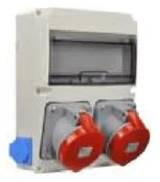 Tp Elektrik 3320-002-3131 IP 44 Makine Prizi (4x63A) ön (2) + Pano Prizi (1x16A) (yan) (2) - 1