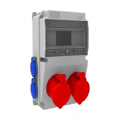 Tp Elektrik 3320-002-3434 IP 67 Makine Prizi (5x63A) ön (2) + Pano Prizi (1x16A) (yan) (2) - 1