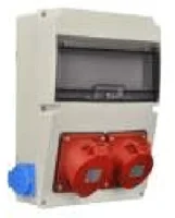 Tp Elektrik 3320-002-5700 IP 44 Makine Prizi (5x16A) (5x32A) (ön) + Pano Prizi (1x16A) yan (2) - 1