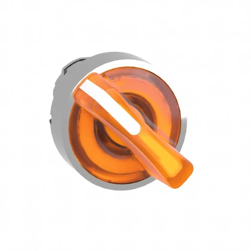 Schneider Electric ZB4BK1253 Turuncu Işıklı Mandal Buton Başlığı Ø22 2 Konumlu Sabit - 1