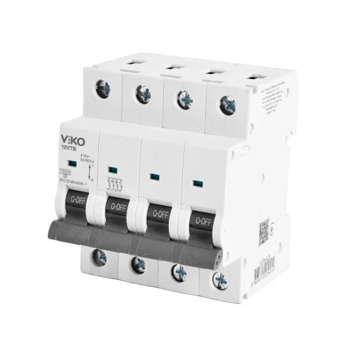 Viko 10VTB-4C25 C Tipi 25A 4 Fazlı 10kA Otomatik Sigorta - 2