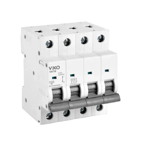 Viko 10VTB-4C32 C Tipi 32A 4 Fazlı 10kA Otomatik Sigorta - 1