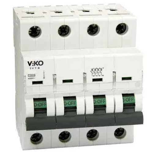 Viko 10VTB-4C50 4x50A 4,5kA C Tipi Otomatik Sigorta - 1