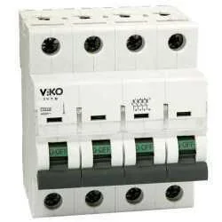 Viko 4VTB-4C25 4x25A 4,5kA C Tipi Otomatik Sigorta - 1