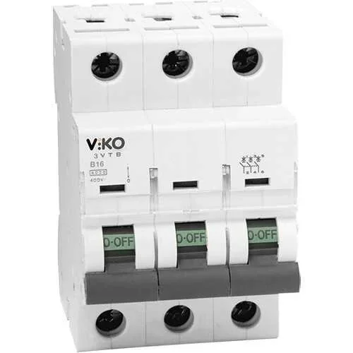 Viko 6VTB-3C125 3x125A 3kA C Tipi Otomatik Sigorta - 1