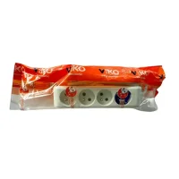 Viko 90110402 4'lü Grup Priz UPS Topraklı 2 Metre Çocuk Korumalı - VİKO (1)