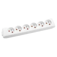 Viko 90110600 6'lı Grup Priz Klemensli UPS Beyaz Çocuk Korumalı - 1