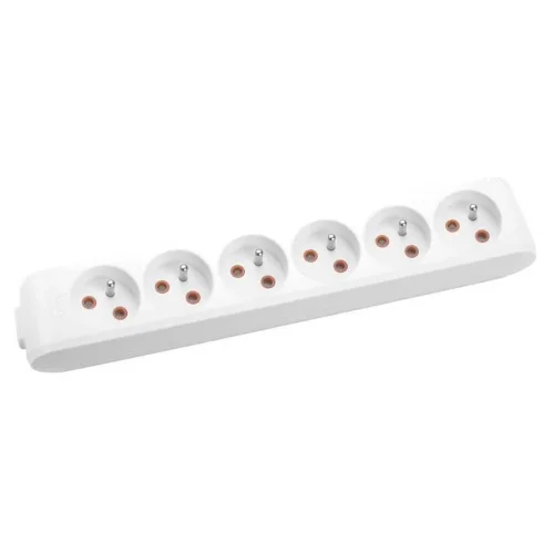 Viko 90110600 6'lı Grup Priz Klemensli UPS Beyaz Çocuk Korumalı - 1