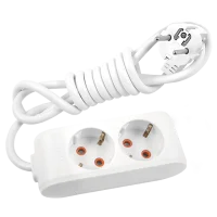 Viko 90113203 2'li Grup Priz Topraklı 3 Metre Beyaz Çocuk Korumalı - 1