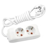 Viko 90113205 2'li Grup Priz Topraklı 5 Metre Çocuk Korumalı - 1