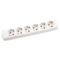 Viko 90113600 6'lı Grup Priz Topraklı Klemensli Beyaz Çocuk Korumalı - 1