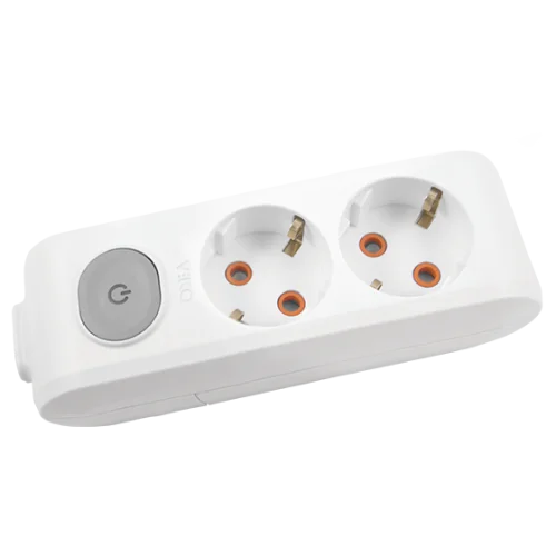 Viko 90117200 2'li Grup Priz Anahtarlı Topraklı Klemensli Beyaz Çocuk Korumalı - 1