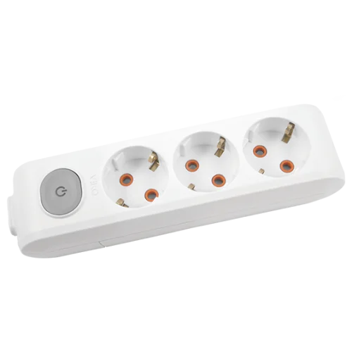 Viko 90117300 3'lü Grup Priz Anahtarlı Topraklı Klemensli Beyaz Çocuk Korumalı - 1