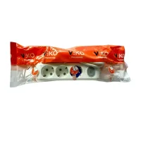 Viko 90117305 3'lü Grup Priz Anahtarlı Topraklı 5 Metre Beyaz Çocuk Korumalı - VİKO (1)