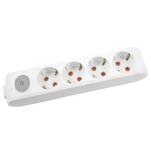 Viko 90117400 4'lü Grup Priz Anahtarlı Topraklı Klemensli Beyaz Çocuk Korumalı - 1