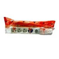 Viko 90117402 4'lü Grup Priz Anahtarlı Topraklı 2 Metre Beyaz Çocuk Korumalı - VİKO (1)