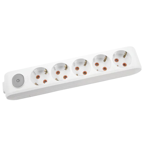 Viko 90117500 5'li Grup Priz Anahtarlı Topraklı Klemensli Beyaz Çocuk Korumalı - 1