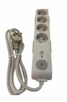 Viko 90117630 4'lü Akım Korumalı Grup Priz - 1