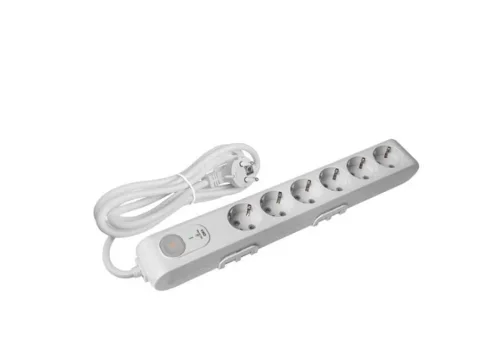 Viko 90117631 6'lı Topraklı Akım Korumalı Grup Priz - 1