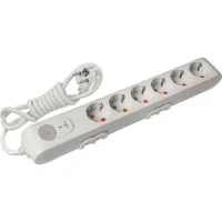 Viko 90117632 6′lı Akım Korumalı Grup Priz - 1