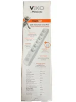 Viko 90117632 6′lı Akım Korumalı Grup Priz - 3