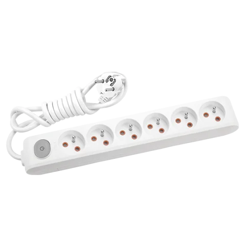 Viko 90119602 6'lı Grup Priz Anahtarlı Topraklı UPS 2 Metre Çocuk Korumalı - 1