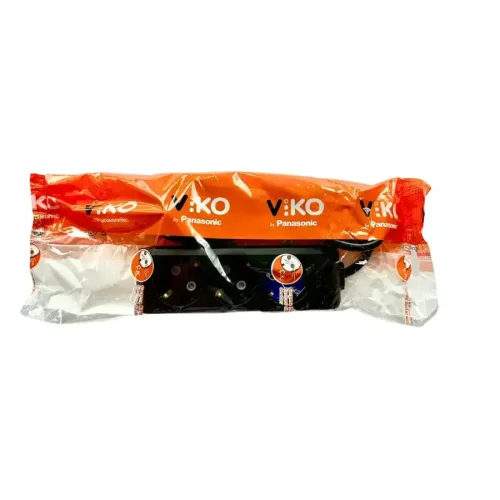 Viko 90133305 3'lü Grup Priz Topraklı 5 Metre Siyah Çocuk Korumalı - 2