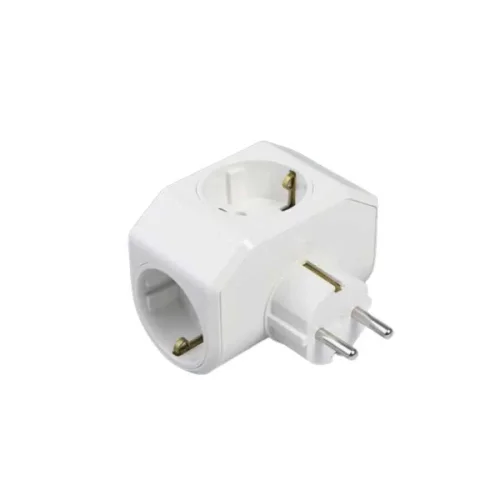 Viko 90303003 Plus Beyaz 3'lü Topraklı Priz - 1